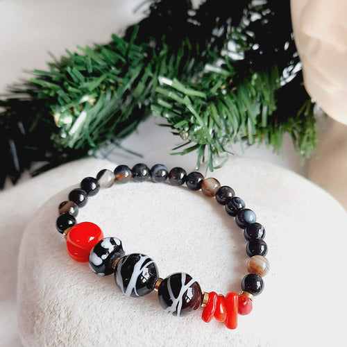 Muladhara Çakra Siyah Bileklik