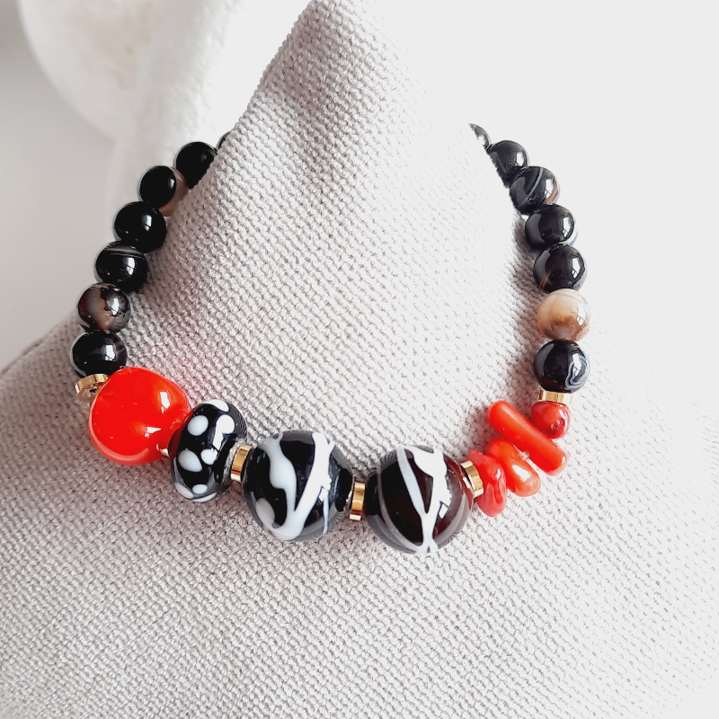 Muladhara Çakra Siyah Bileklik