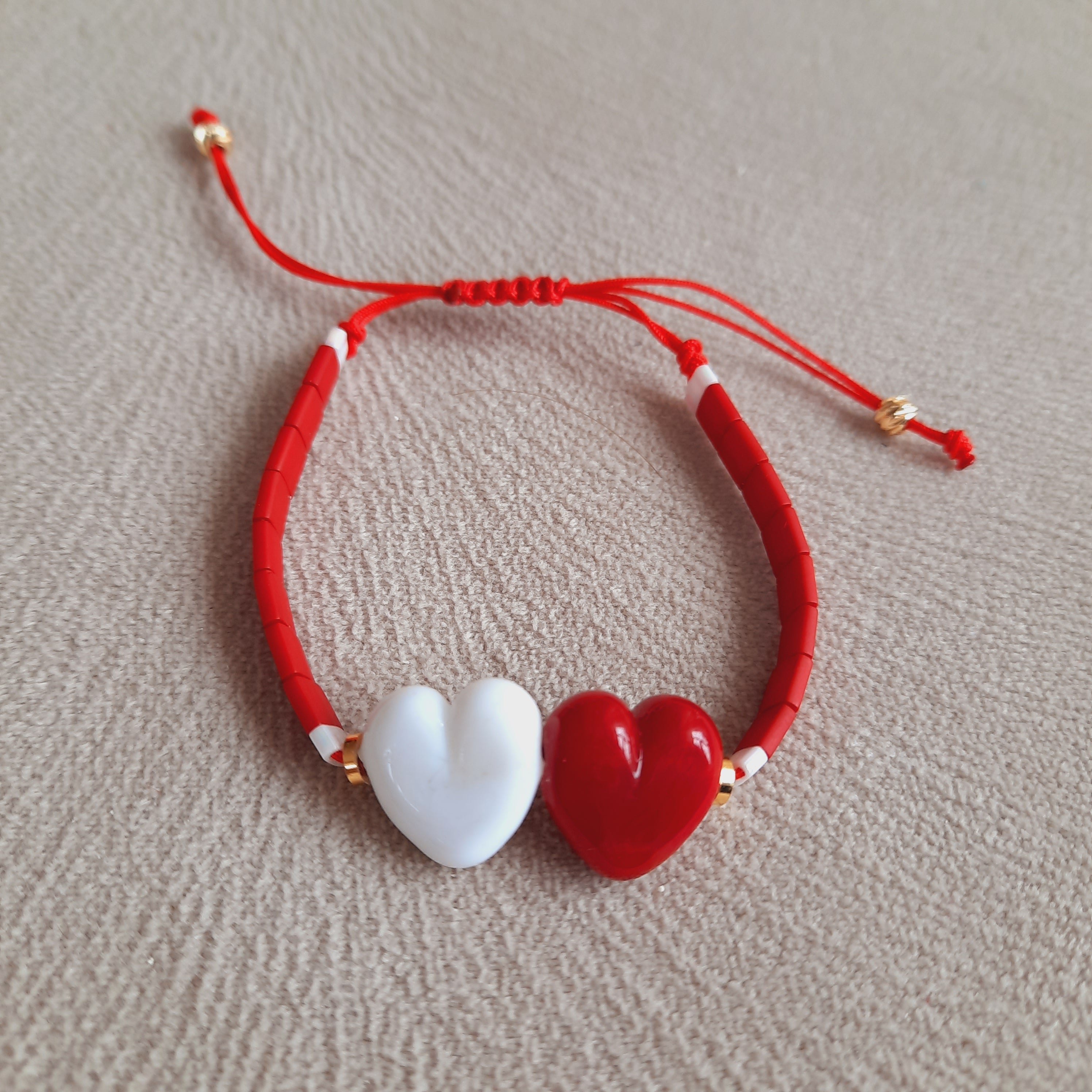 Cumhuriyet 100. Yıl Kalpli Murano Bileklik