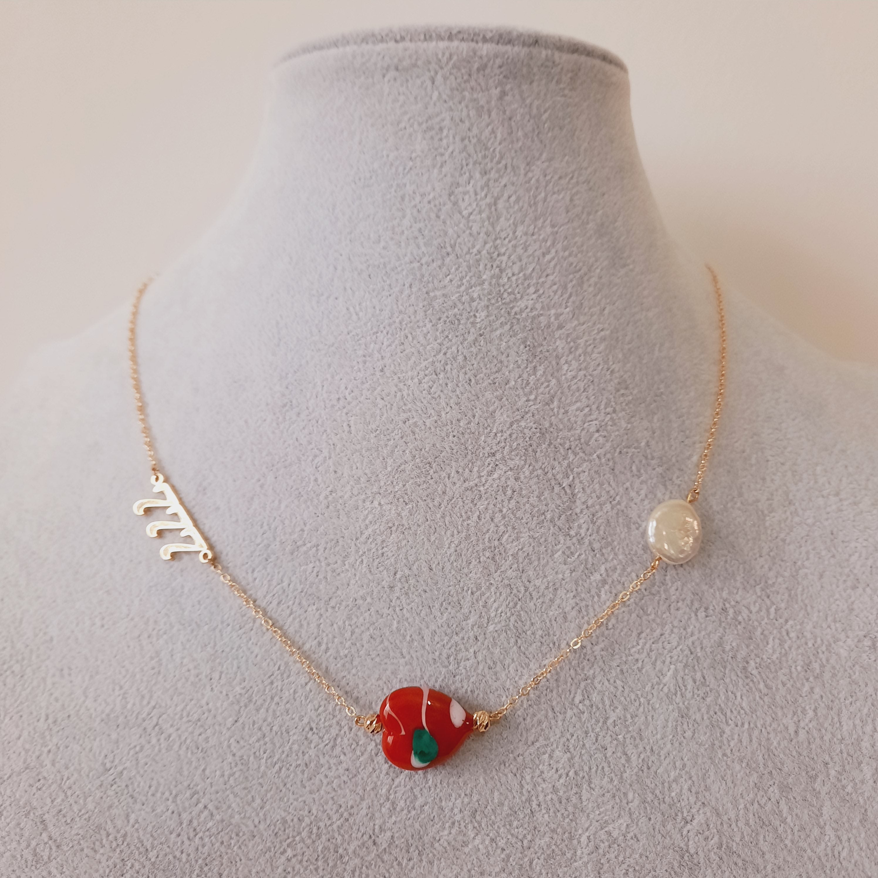 Sevgililer Günü Aşk Para Şans Murano Kalp Kolye