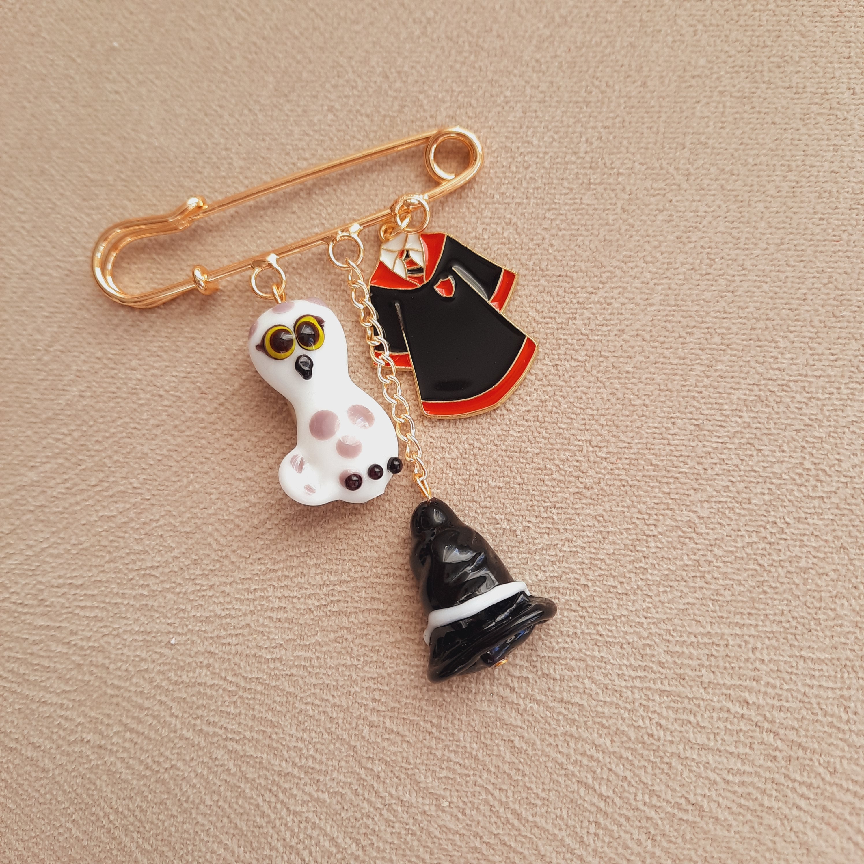 Büyü Okulu Baykuş Cadılar Bayramı İskoç İğnesi Broş