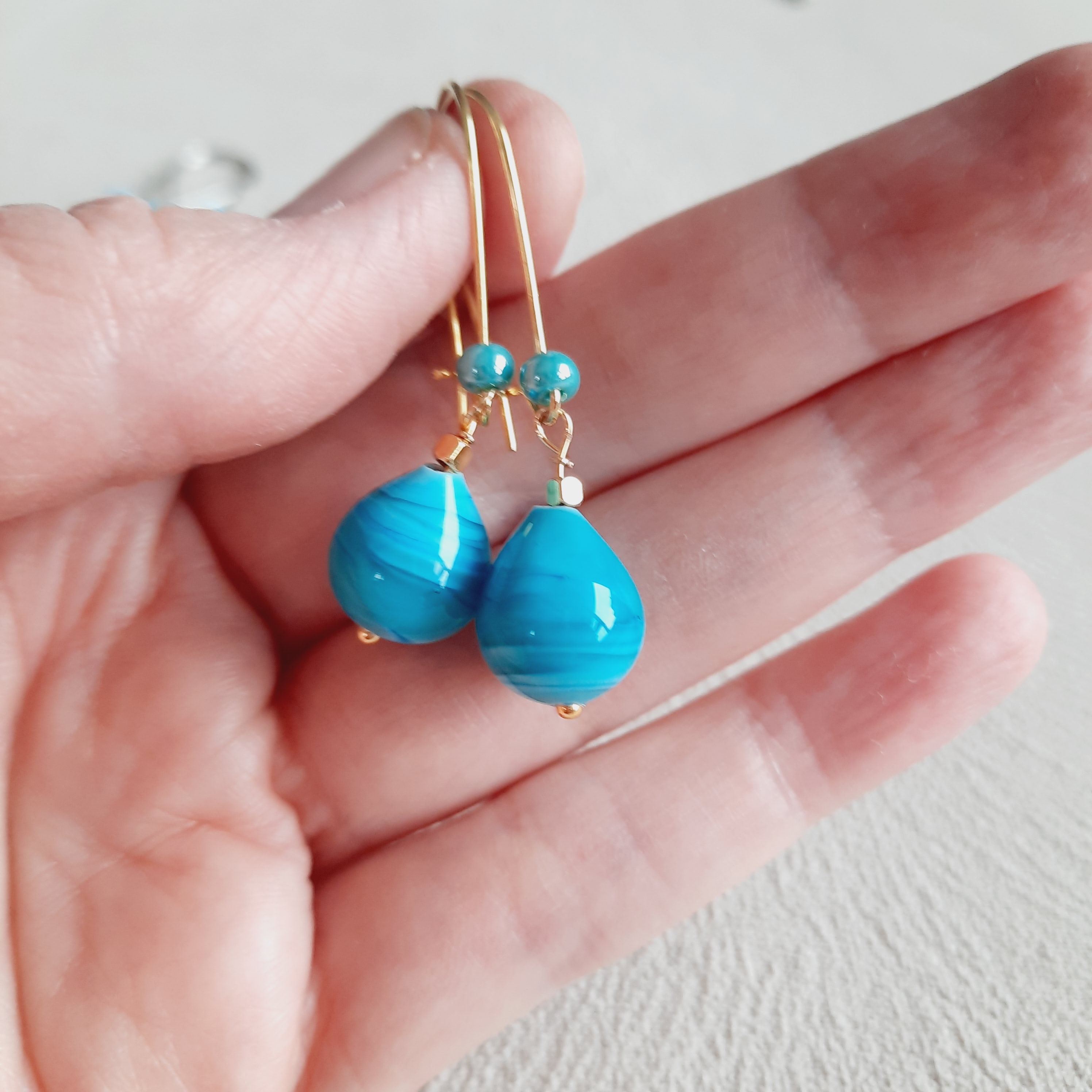 3 Çift İnce Kancalı Damla Küpe