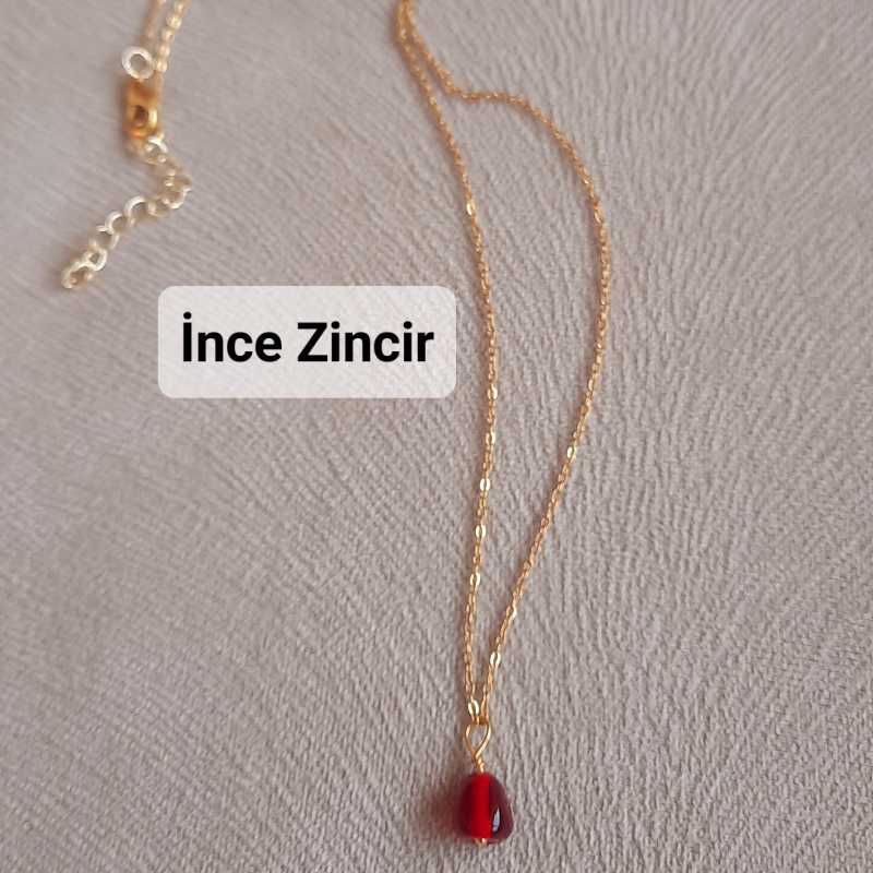 Paslanmaz Çelik Nar Tanesi Kolye