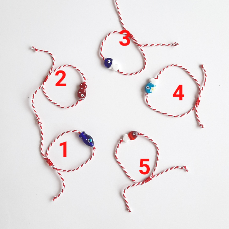 Balık (1 Adet) Murano Cam Boncuk Marteniçka Bileklik