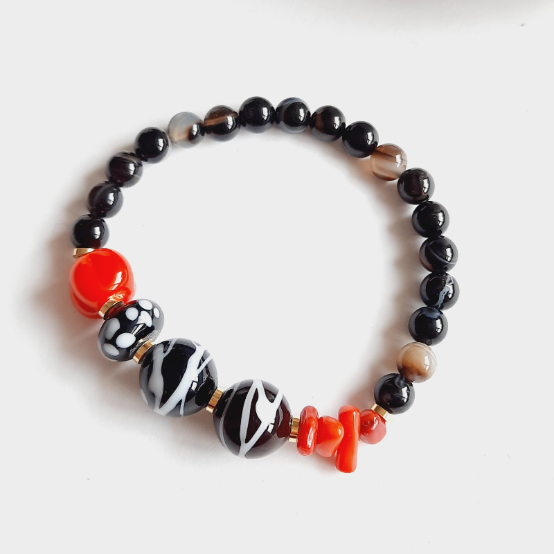 Muladhara Çakra Siyah Bileklik