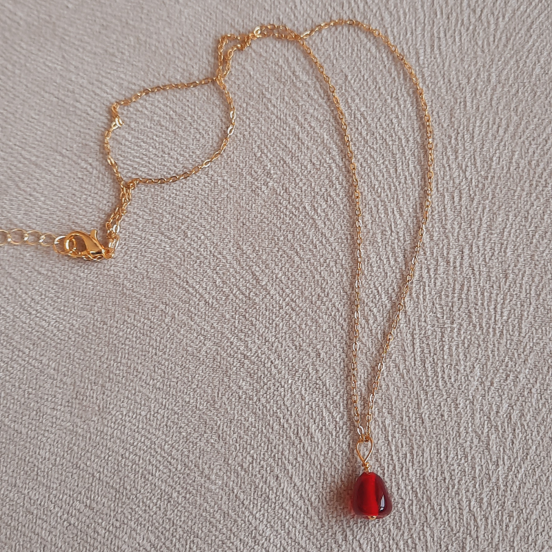 Paslanmaz Çelik Nar Tanesi Kolye