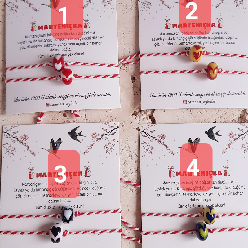 Taraftar Marteniçka İkili Bileklik (10 Çift)