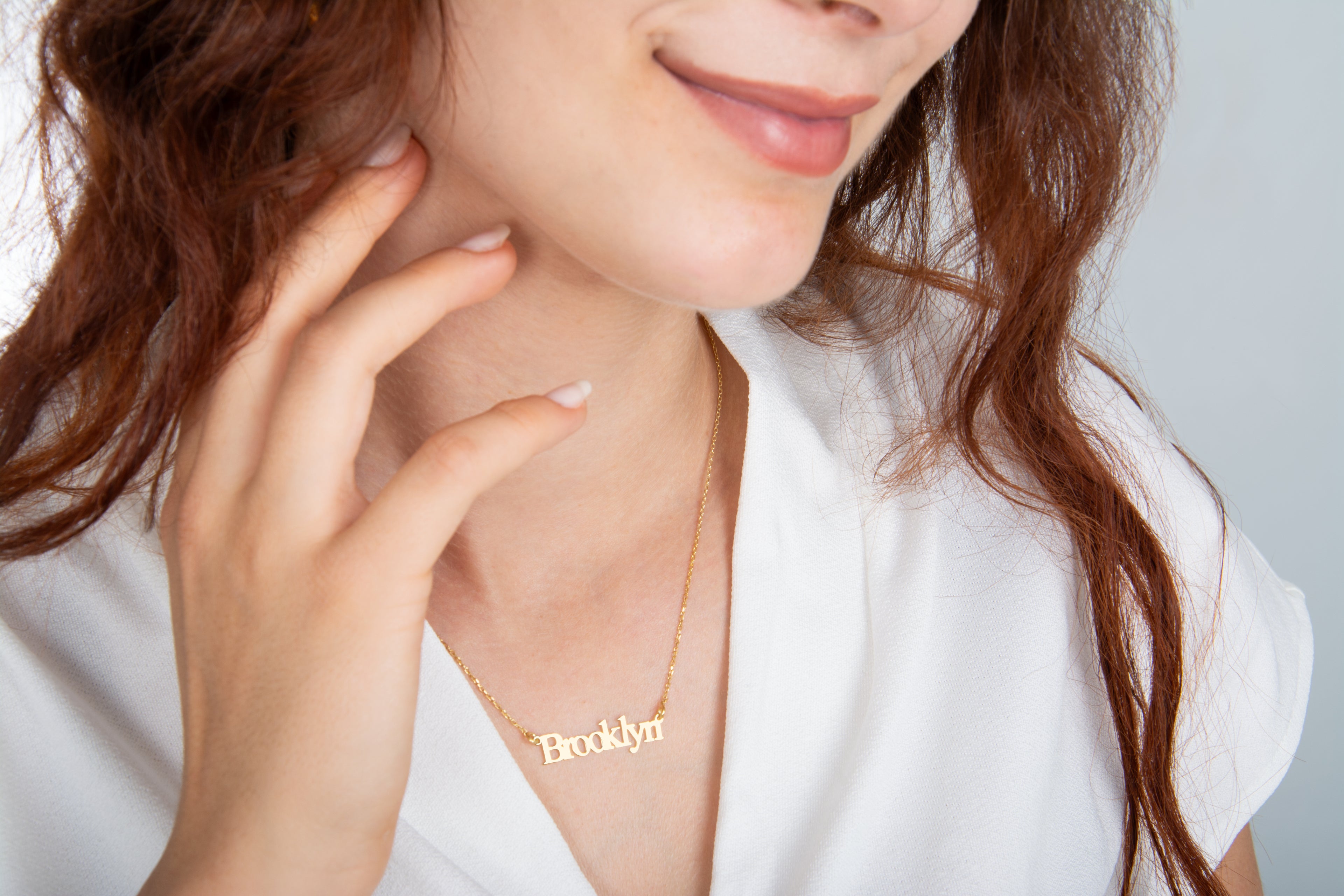 925 Ayar Times Font Gümüş Kolye (Altın veya Gümüş Renkte, Farklı Zincir Seçenekli)