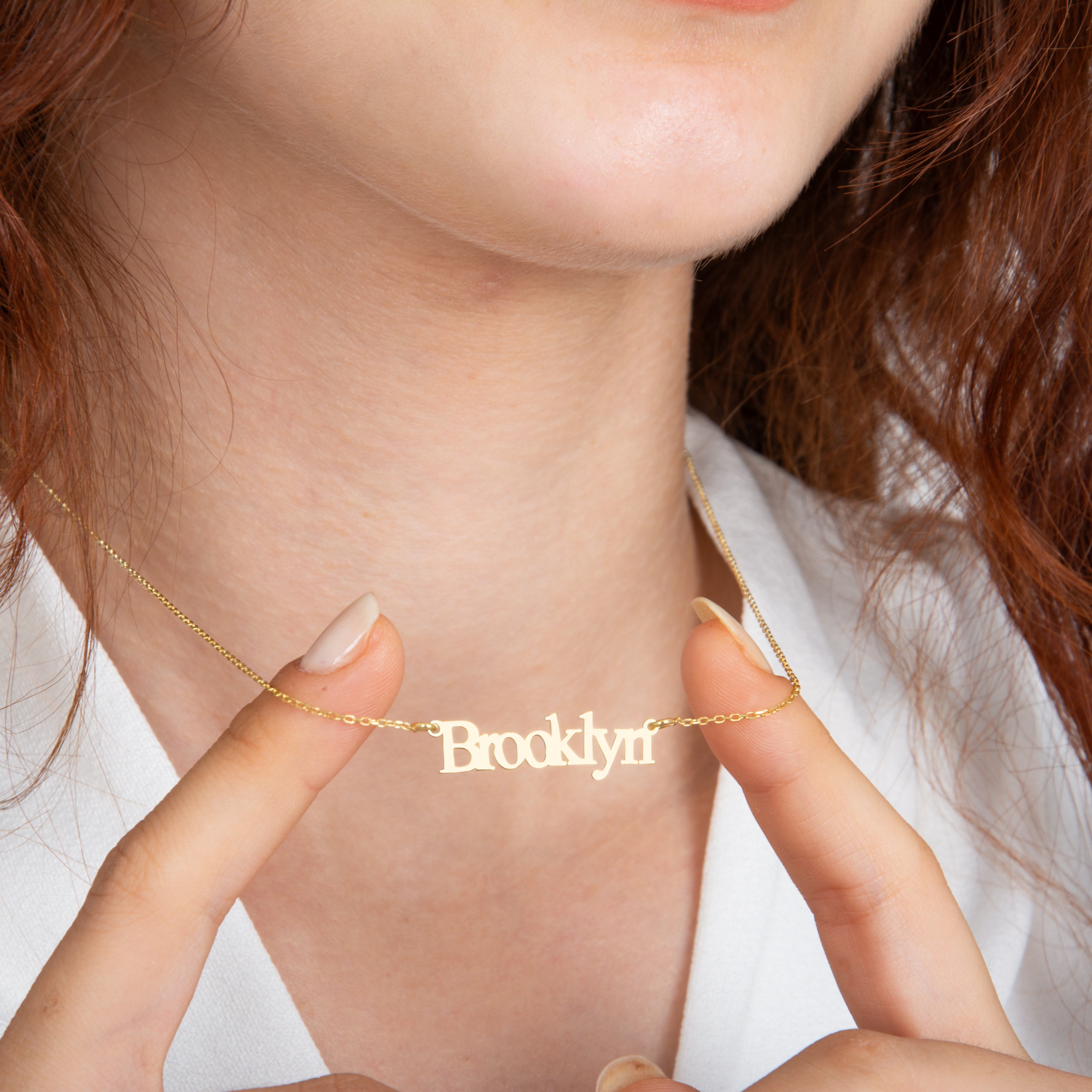 925 Ayar Times Font Gümüş Kolye (Altın veya Gümüş Renkte, Farklı Zincir Seçenekli)