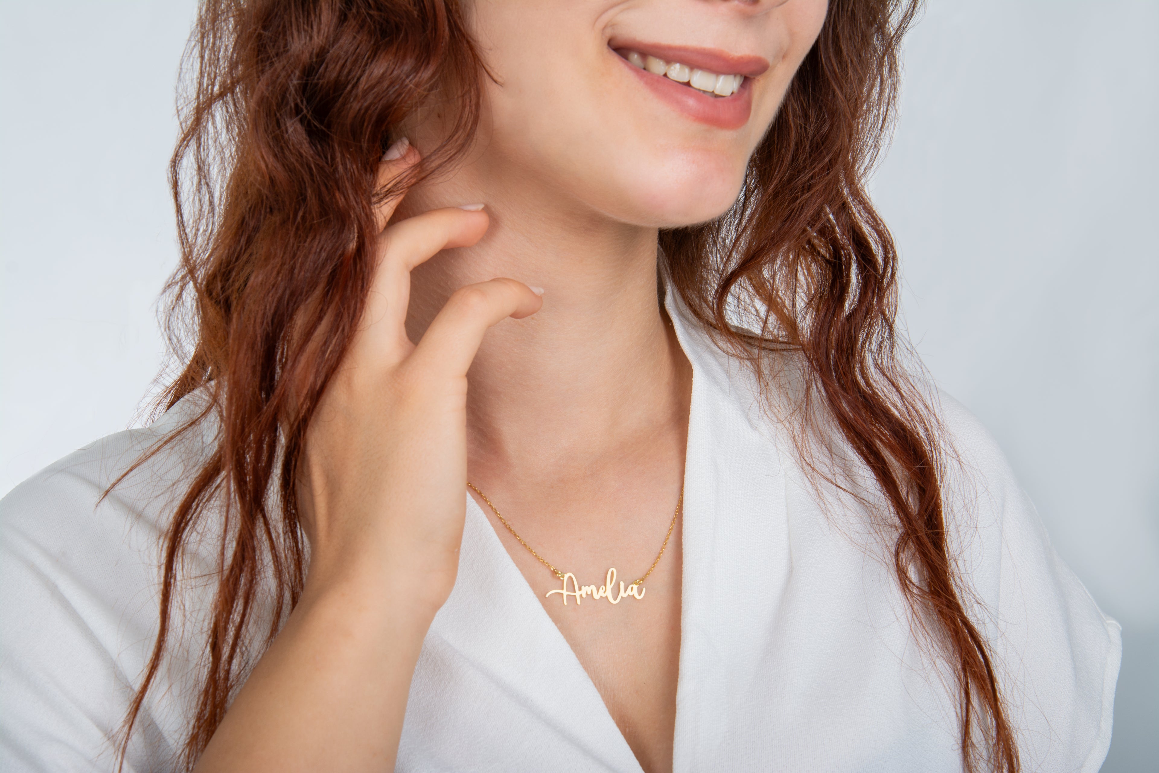 925 Ayar Normal Font Gümüş Kolye (Altın veya Gümüş Renkte, Farklı Zincir Seçenekli)