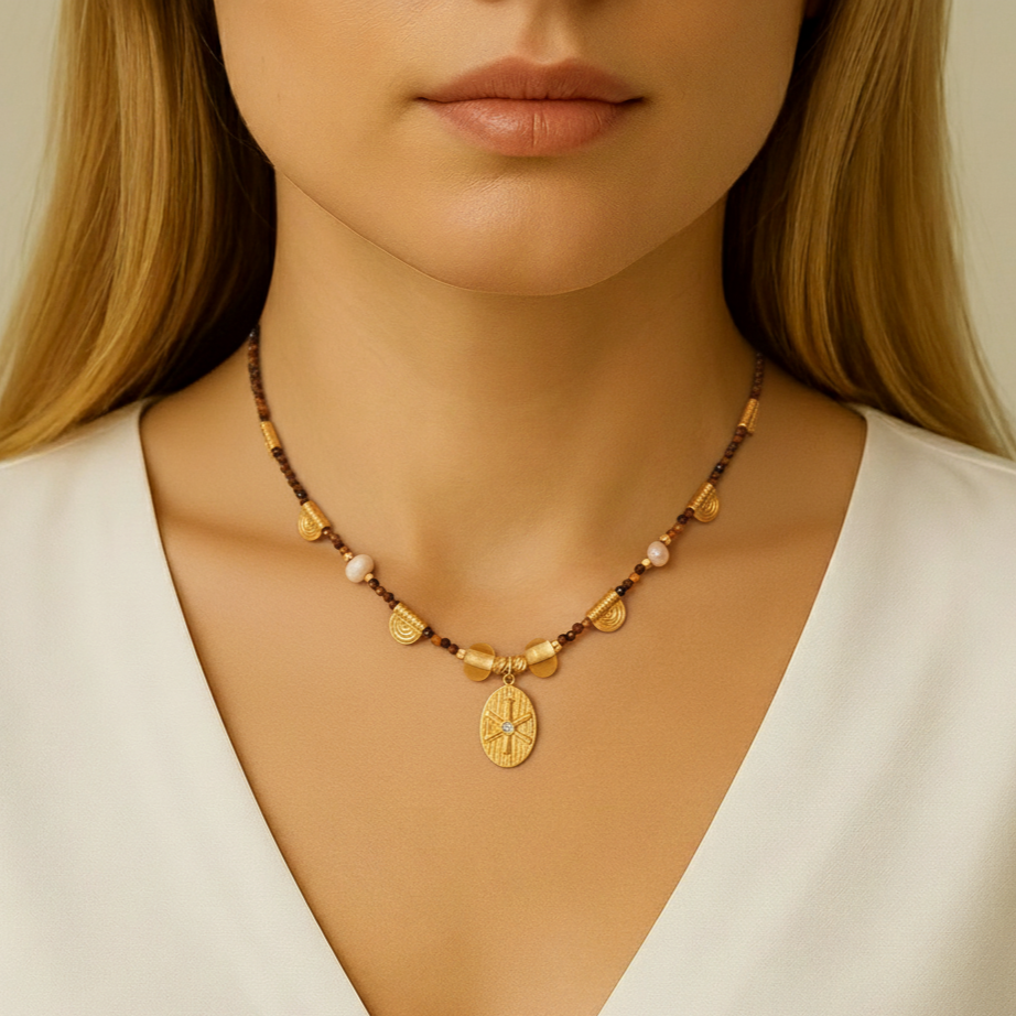 Kaplangözü Minimal Madalyon Kolye