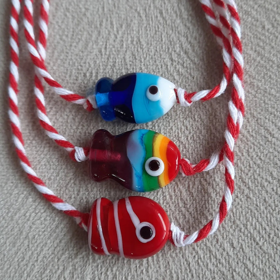 Gökkuşağı Balık Murano Marteniçka Bileklik (1 Adet)