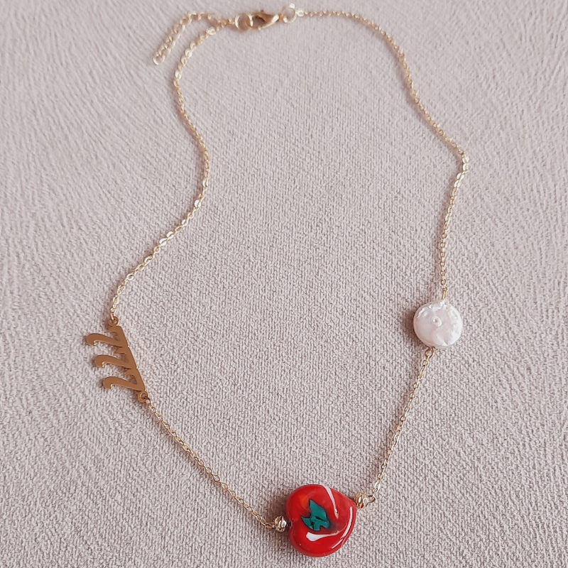 Sevgililer Günü Aşk Para Şans Murano Kalp Kolye