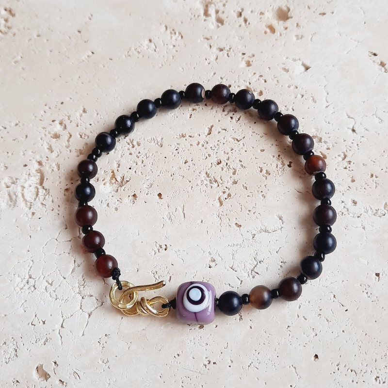 Babalar Günü Akik Cam Kombin Bileklik