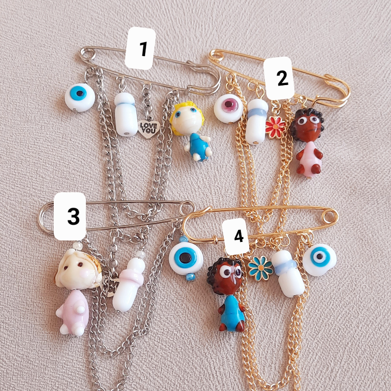 Murano Bebekli İskoç İğnesi Broş