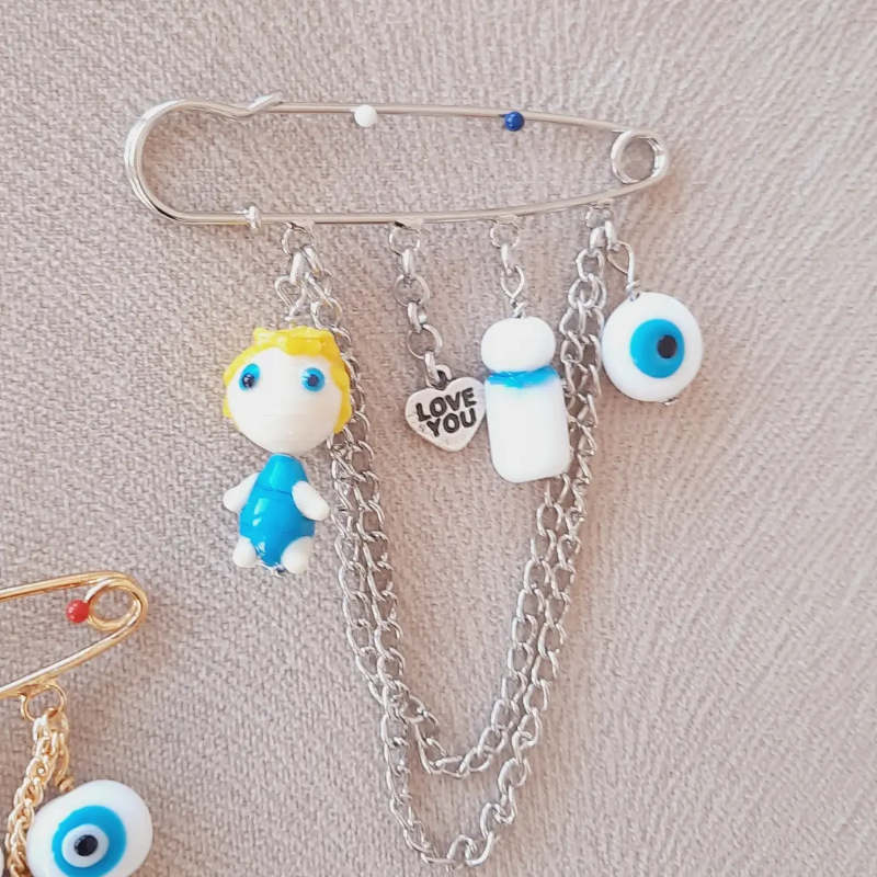 Murano Bebekli İskoç İğnesi Broş