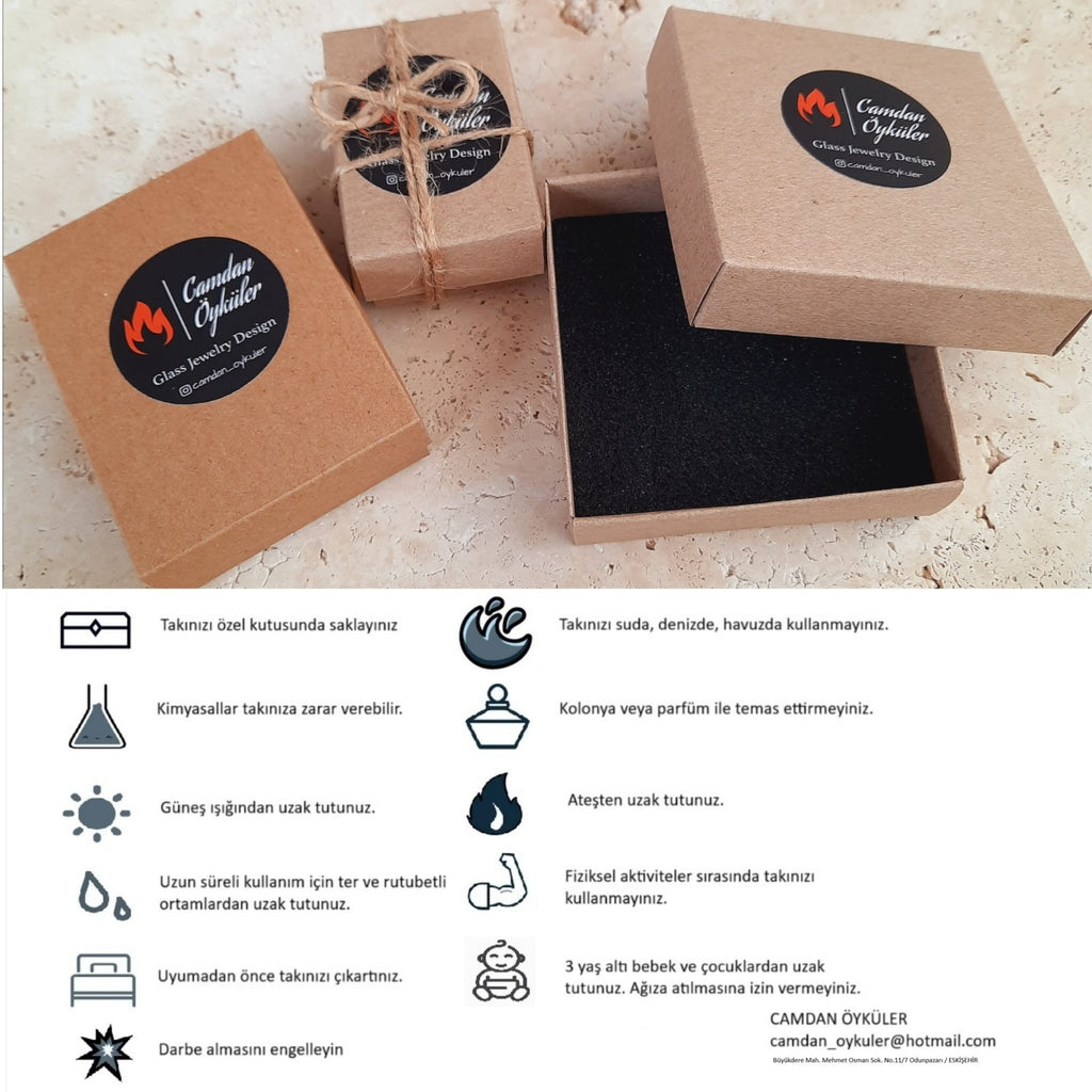 İkili Kombin Sedef İnci Mercan Mavi Beyaz Kolye