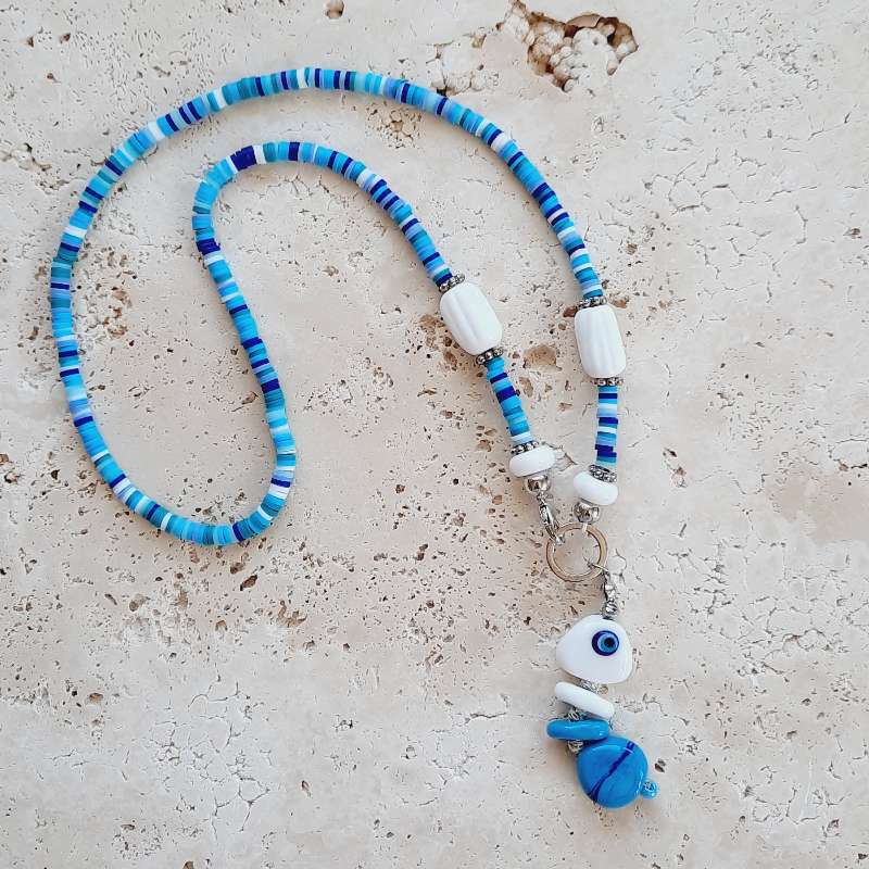 Kılçık Balık Özel Tasarım Fimo Kolye