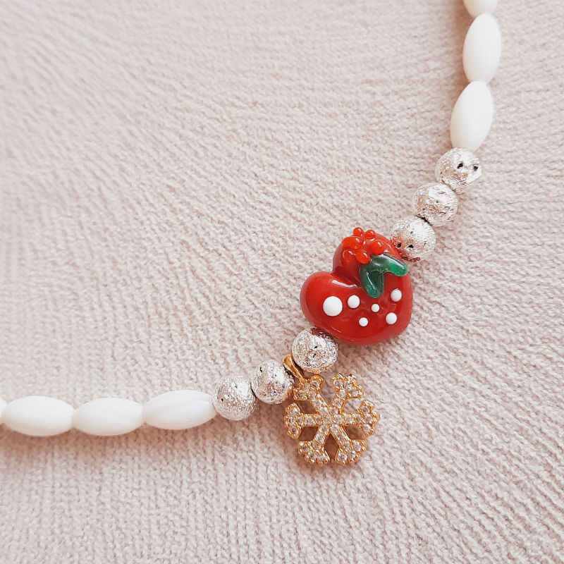 Yeni Yıl Murano Kalp Kolye