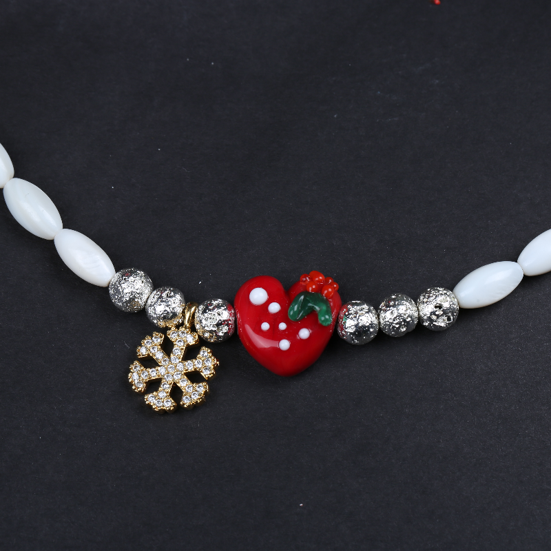 Yeni Yıl Murano Kalp Kolye