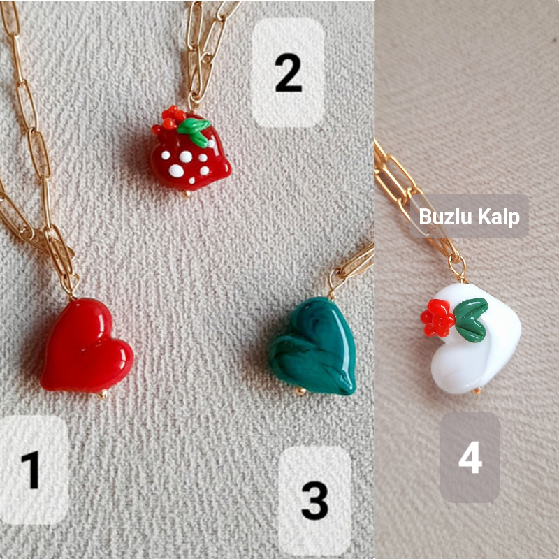 Kalpli Paslanmaz Çelik Kolye