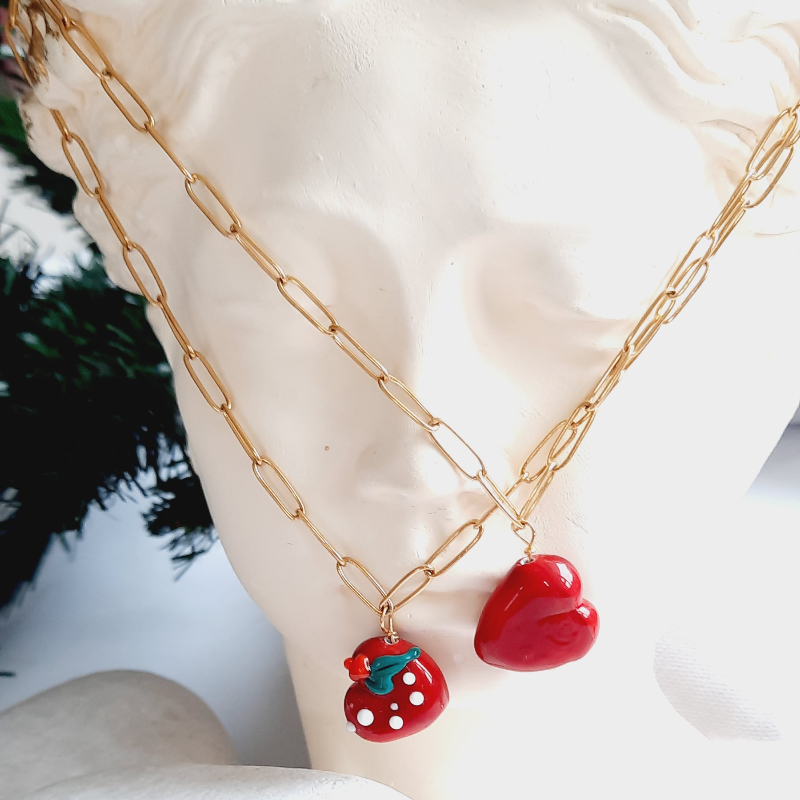 Kalpli Paslanmaz Çelik Kolye