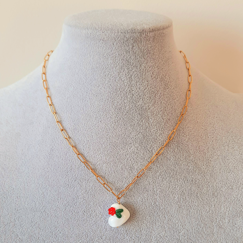 Kalpli Paslanmaz Çelik Kolye