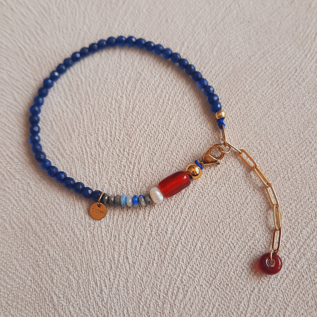 Beti & Beauty Lapis İnci Kombin Bileklik Seti