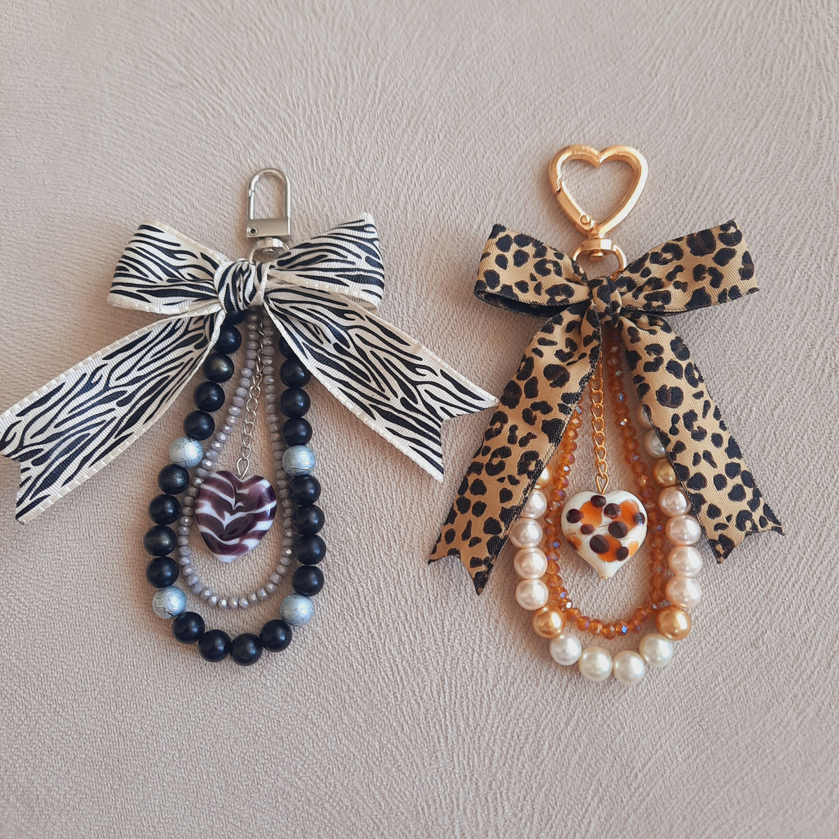 Leopar ve Zebra Kokoş Çanta Telefon Aksesuarı