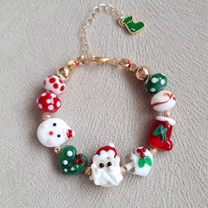Yeni Yıl Charm Murano Bileklik