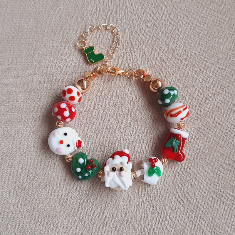 Yeni Yıl Charm Murano Bileklik
